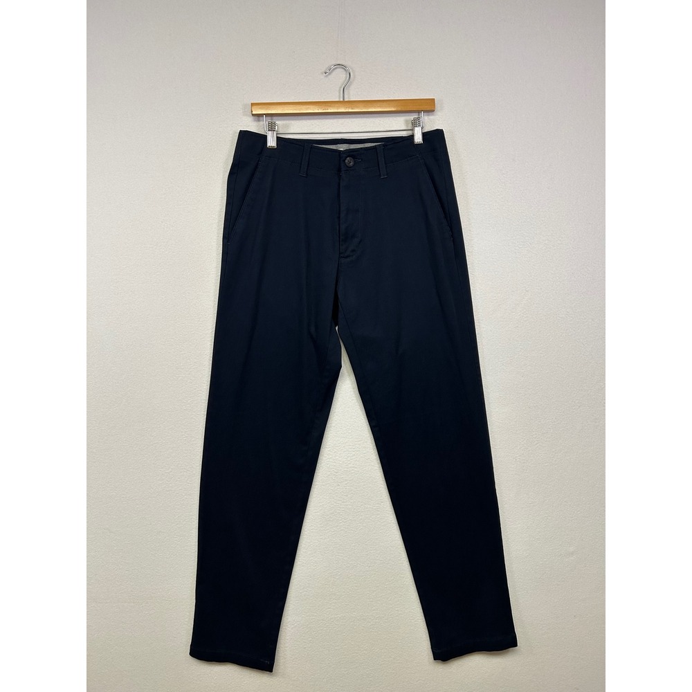 Business Casual Haggar Mens 32x34 Navy Blue Straight Fit Life‎ Khaki Chino Pants